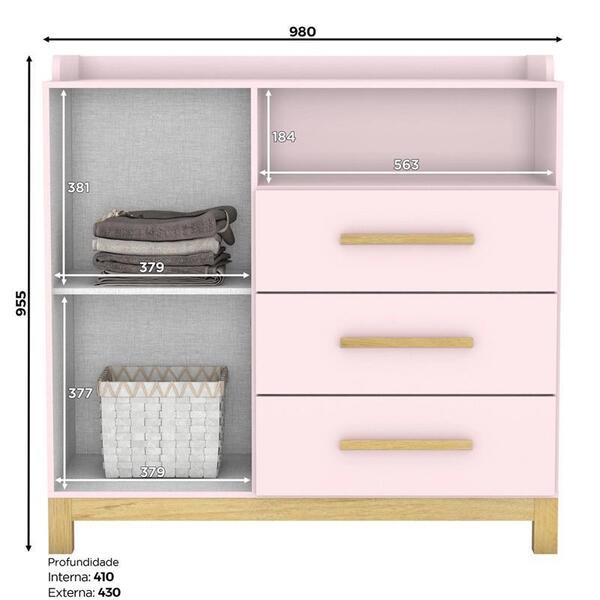 Jogo De Quarto Infantil Estrela Cadente Com Guarda Roupa E Cô