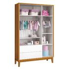 Jogo De Quarto Infantil Guarda Roupa 3 Portas E Berço Classic