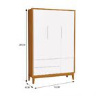 Jogo De Quarto Infantil Guarda Roupa 3 Portas E Cômoda 3 Gave