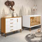 Jogo De Quarto Infantil Isis Cômoda 1 Porta E Berço - Reller