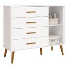 Jogo De Quarto Infantil Isis Guarda Roupa 3 Portas E Cômoda 1