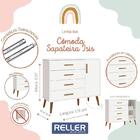 Jogo De Quarto Infantil Isis Guarda Roupa 3 Portas E Cômoda 1