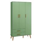 Jogo De Quarto Infantil Isis Guarda Roupa 3 Portas E Cômoda 1