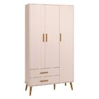 Jogo De Quarto Infantil Isis Guarda Roupa 3 Portas E Cômoda 1