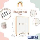 Jogo De Quarto Infantil Isis Guarda Roupa 4 Portas E Berço -