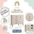 Jogo De Quarto Infantil Isis Guarda Roupa 4 Portas E Cômoda 1