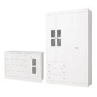 Jogo De Quarto Infantil Joãozinho Com Guarda Roupa E Cômoda -