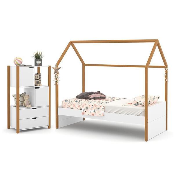 Jogo De Quarto Infantil Kids Liv Com Cama E Armário Organizad