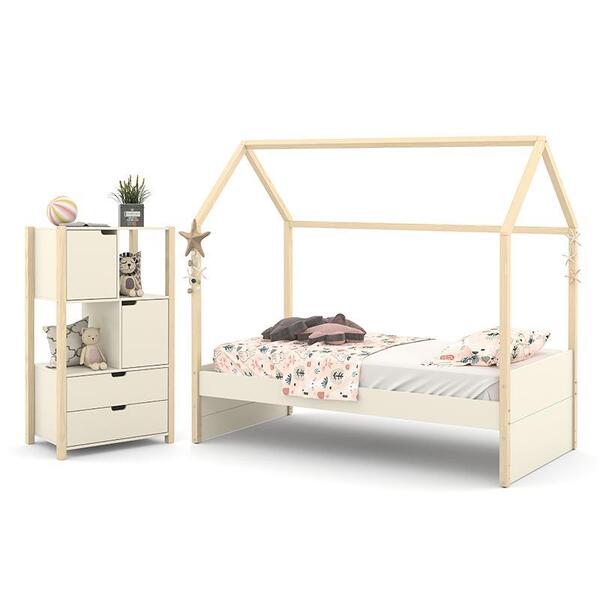 Jogo De Quarto Infantil Kids Liv Com Cama E Armário Organizad