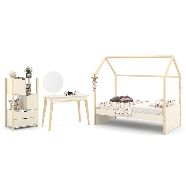 Jogo De Quarto Infantil Kids Liv Com Organizador, Cama E Pent
