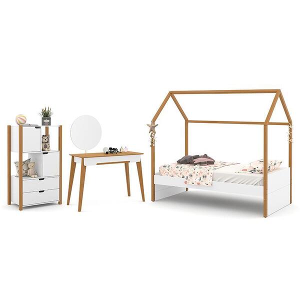 Jogo De Quarto Infantil Kids Liv Com Organizador, Cama E Pent