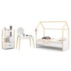 Jogo De Quarto Infantil Kids Liv Com Organizador, Cama E Pent