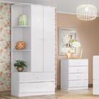 Jogo De Quarto Infantil Labirinto Com Guarda Roupa E Cômoda -