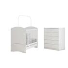 Jogo De Quarto Infantil Linha Bala De Menta Cômoda E Berço Br