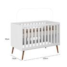 Jogo De Quarto Infantil Lunna Retrô Com Guarda Roupa E Berço