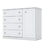 Jogo De Quarto Infantil Mississipi Guarda Roupa 4 Portas E Cô