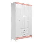 Jogo De Quarto Infantil New Encanto Branco/rose Peternella Mo