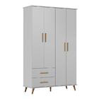 Jogo De Quarto Infantil Noah Retrô Com Guarda Roupa E Cômoda