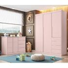 Jogo De Quarto Infantil Pietra Com Guarda Roupa E Cômoda - Pr