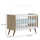 Jogo De Quarto Infantil Q Encanto Retrô Com Cômoda E Berço -