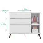 Jogo De Quarto Infantil Retrô Alice Guarda Roupa, Cômoda Com