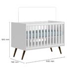 Jogo De Quarto Infantil Retrô Branco Qmovi