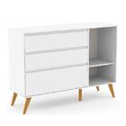 Jogo De Quarto Infantil Retrô Clean Guarda Roupa 4 Portas E C