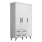 Jogo De Quarto Infantil Retrô Com Guarda Roupa E Cômoda 1 Por