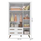 Jogo De Quarto Infantil Retrô Com Guarda Roupa E Cômoda 1 Por