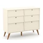 Jogo De Quarto Infantil Retrô Gold Guarda Roupa 4 Portas E Cô