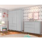 Jogo De Quarto Infantil Retrô Melinda Guarda Roupa, Cômoda Co