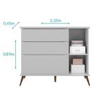 Jogo De Quarto Infantil Retrô Melinda Guarda Roupa, Cômoda Co