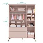 Jogo De Quarto Infantil Retrô Melinda Guarda Roupa E Cômoda C