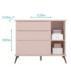 Jogo De Quarto Infantil Retrô Melinda Guarda Roupa E Cômoda C