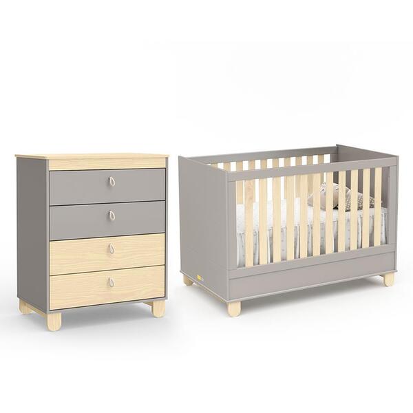 Jogo De Quarto Infantil Rope Cômoda Gaveteiro E Berço - Matic