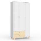 Jogo De Quarto Infantil Rope Guarda Roupa 3 Portas E Berço -