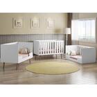 Jogo De Quarto Infantil Roupeiro, Cômoda E Berço Branco