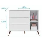 Jogo De Quarto Infantil Roupeiro, Cômoda E Berço Branco