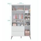 Jogo De Quarto Infantil Roupeiro, Cômoda E Berço Branco