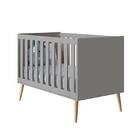 Jogo De Quarto Infantil Theo Cômoda 6 Gavetas E Berço Com Pés