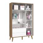 Jogo De Quarto Infantil Theo Retrô Guarda Roupa 3 Portas E Cô