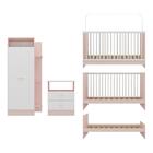 Jogo De Quarto Infantil Trevalla Móveis Pom Pom 3 Peças