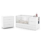 Jogo De Quarto Infantil Tutto New Cômoda 4 Gavetas E Berço Mu