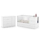 Jogo De Quarto Infantil Tutto New Cômoda Com Porta E Berço Mu
