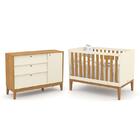 Jogo De Quarto Infantil Unique Cômoda Com Porta E Berço - Mat