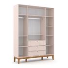 Jogo De Quarto Infantil Unique Guarda Roupa 4 Portas E Cômoda