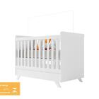 Jogo De Quarto Maya Branco Acetinado Cômoda E Berço