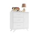 Jogo De Quarto Maya Branco Acetinado Cômoda E Berço