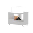 Jogo De Quarto Maya Branco Acetinado Cômoda E Berço