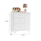 Jogo De Quarto Maya Branco Acetinado Cômoda E Berço